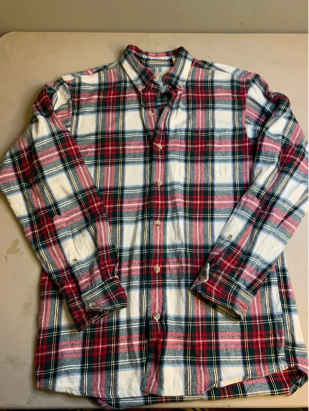 Men's redhead plaid flannel size S